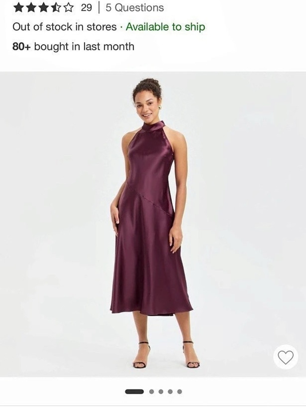 A New Day Women's Midi A-Line Dress Wine. Fall